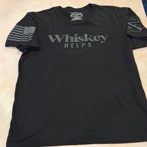 Grunt Style Black Whiskey Helps Tee, XL